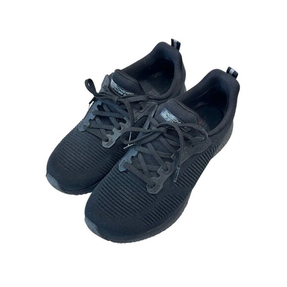 Skechers Womens Bobs Sport Squad 31362 Black Running Shoes Sneakers Size 9 Comfy - Picture 7 of 13